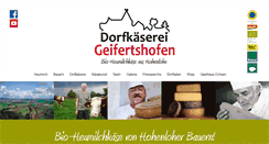 Desktop Screenshot of dorfkaeserei.de
