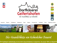 Tablet Screenshot of dorfkaeserei.de